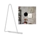 thumbnail image 5 of 1 soporte para revistas y discos de vinilo de hierro forjado con forma triangular para montar en la pared. blanco, 5 of 9