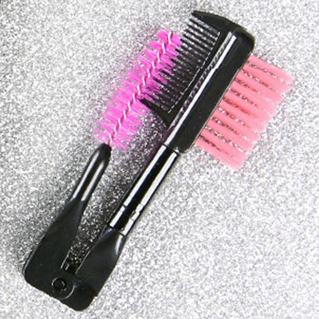 Cepillo para cejas de doble puntacepillo para pestañaspeine y peine redondo con dientes (púrpura) Ehuebsd cuidado belleza