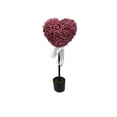 thumbnail image 2 of RKSTN Valentine's Day 29.5" Artificial Boxwood Heart-Shaped Topiary Tree, No Watering, Reusable Faux Plant Love Topiary Ball for Indoor & Outdoor, Valentine's Day Party Decoratinos Accent, 2 of 7