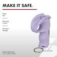 thumbnail image 3 of SABRE Quick Grip Pepper Spray with Key Ring and Practice Spray, Lavender, New, Pocket Pepper Sprays, 3 of 7