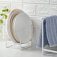 thumbnail image 7 of PONPRNGY 1Pc Plate Holders Organizer, Metal Dish Storage Dying Display Rack for Cabinet, Counter and Cupboard, 7 of 7