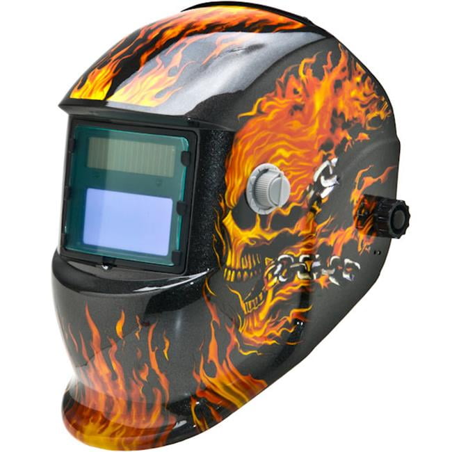 Solar Auto Darkening Welding Helmet LEATHER Mask for ARC TIG MAG Plasma Cutting