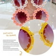 thumbnail image 4 of Kids Daisy Sunglasses Flower Round Sunglasses for Toddler Funny Sunglasses Party Child Beach Party Eyewear, 4 of 6