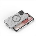 thumbnail image 6 of Allytech Case for iPhone 14, Non-Yellowing Anti-Scratch Slim Thin Translucent Honeycomb Heat Dissipation Dual-Layer Drop Protection Bumper Case Cover Compatible with MagSafe, Green, 6 of 9