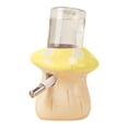 thumbnail image 2 of Botella de agua para hámster con soporte, cerámica, a prueba de fugas, dispensador de agua para mascotas pequeñas, ratones, jerbos, hámsteres y amarillo claro, 2 of 8