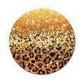 thumbnail image 2 of WIRESTER 7.88 in Round Mouse Pad with Non-Slip Rubber Base for Computers, Laptop, Office & Home - Gold Glitter Sparkle With Black Yellow Glitter Leopard, 2 of 5