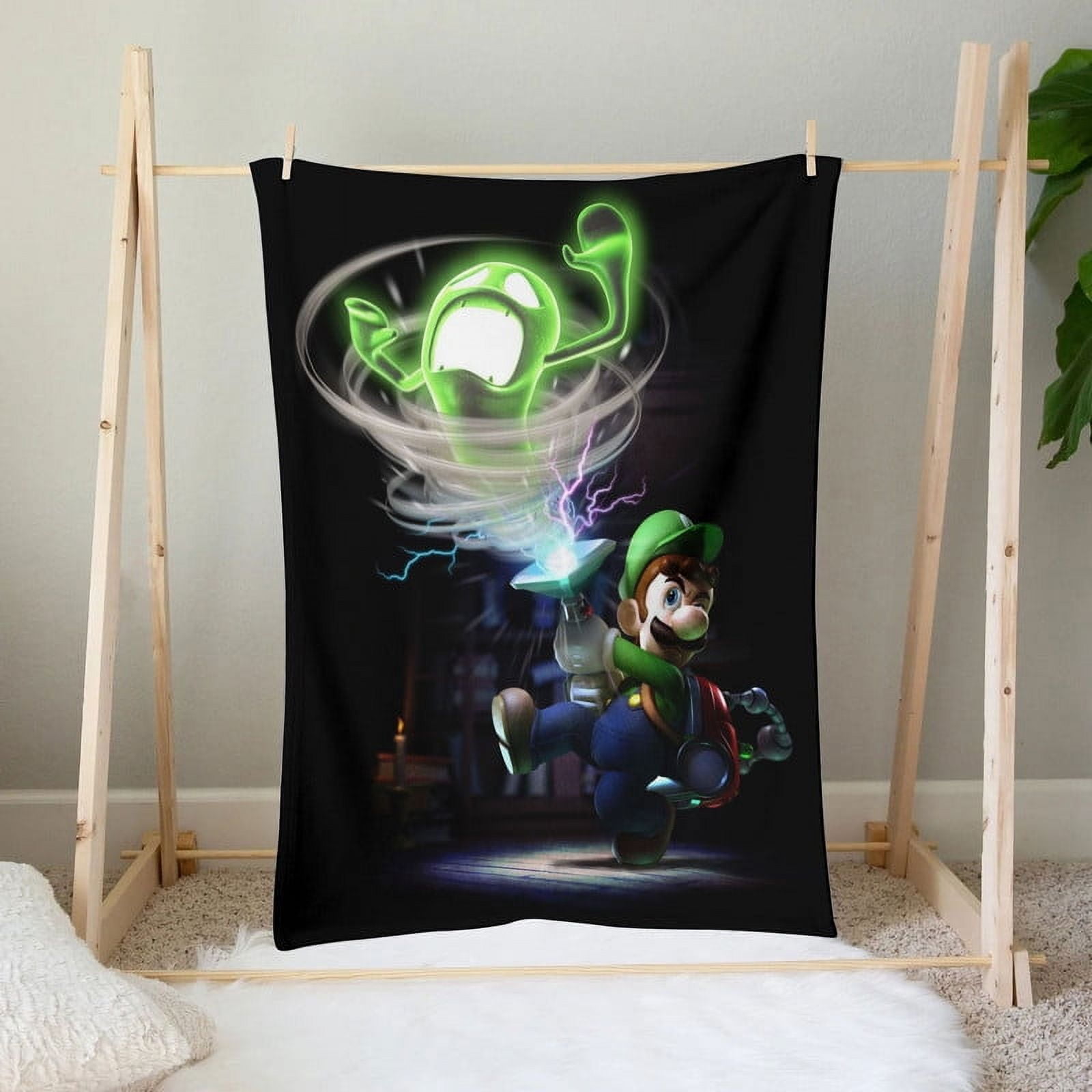 luigis mansion Throw Blanket Gifts for Fans Lover Girls Boys Women Present Hoodie Him Bed 30"x40"