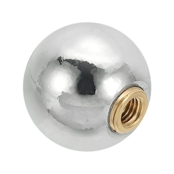 Uxcell 25mm Remates de Lámpara de Bola, Decoración de Pantalla de Lámpara, Tono Plateado 1 Juego