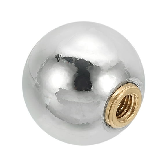 Uxcell 25mm Ball Lamp Finials Caps Knob, Lamp Shade Decoration, Silver Tone 1 Set