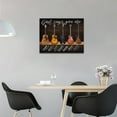 thumbnail image 3 of Guitar Wall Art Christian God Pictures Wall Decor Guitar Music Canvas Painting Prints Bible Verse Home Decorations Framed Artwork for Bathroom Bedroom Living Room 12"x16", 3 of 6