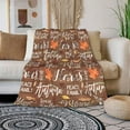 thumbnail image 4 of Autumn Blanket Super Soft Flannel Fleece Throw Blankets Love Family Harvest Maple Leaf Blanket Plush Fall Blankets Super Warm Cozy Lightweight Seasonal Bedding Blanket for Kids Adults 60x80 Inch, 4 of 6