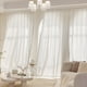 thumbnail image 5 of Cortinas Transparentes Poliéster Blanco | Malla Phantom bordada con filtrado de luz | Panel de gasa opaco para salón, dormitorio | 100x280cm | Fácil de instalar y duradero | 1 Pieza | Cubierta de, 5 of 7
