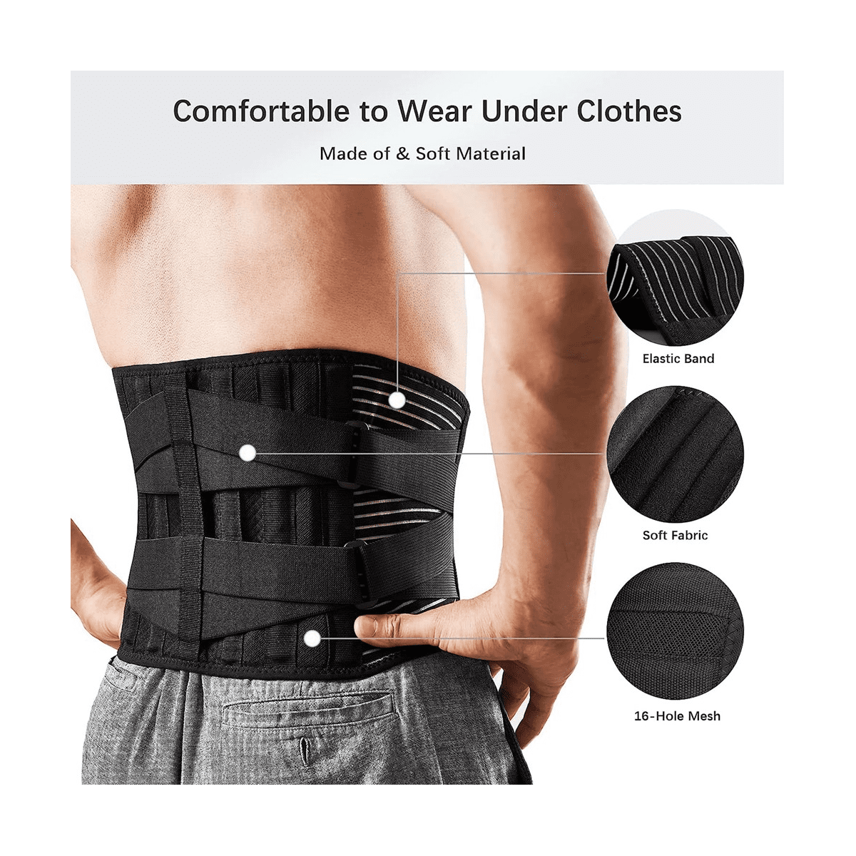 Ceintures de Soutien Lombaire pour le Bas du Dos Ceinture de Soutien Respirante pour le Travail Antiderapante pour Hommes et Femmes m Walmart