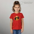 thumbnail image 2 of Girl's The Incredibles Classic Logo  Graphic Tee Red X Small, 2 of 9