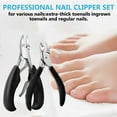 thumbnail image 2 of Nail Scissors Set, Stainless Steel Manicure Nail Clippers, Sharp Nail Clippers for Thick & Ingrown Toenails, 8 Pcs Pedicure Set Nail Scissors Toenails, 2 of 7