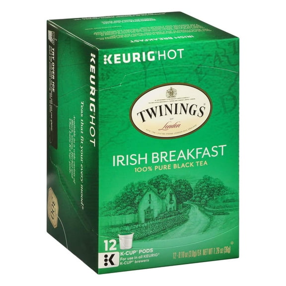 Twinings Irish Breakfast Black Tea Single Serve Tea K Cups 12 ct