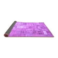 thumbnail image 2 of Ahgly Company Indoor Rectangle Patchwork Purple Transitional Area Rugs, 8' x 10', 2 of 4