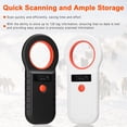 thumbnail image 4 of Portable 134.2KHZ Microchip Scanner for Pets - Bluetooth, USB & 2.4G Connectivity, High-Brightness OLED Display, Stores 128 Tags, Rechargeable Battery, Ergonomic Design for Animal Identification &, 4 of 6