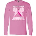 thumbnail image 3 of Inktastic Breast Cancer Awareness Hope Support and Love Long Sleeve T-Shirt, 3 of 5
