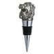 thumbnail image 1 of Tapón de botella de vino con forma de animal, reutilizable, hermético, accesorio de decoración para guardar vino Lion Stopper Plata, 1 of 8