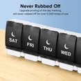 thumbnail image 4 of 7 Day Pill Organizer 2 Times A Day-Weekly Pill Box Am Pm Easy Fill & Push Button 2 in 1 Design,Large Compartment Daily Pill Case, Night Day Pill Holder 14 Day for Fish Oil/Supplements, 4 of 5