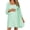 Light green, variant on Women's Long Sleeve Maternity Dress Square Neck Swiss Dot Casual Loose Short Dresses