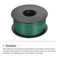 thumbnail image 3 of Uxcell 24AWG Stranded Wire Hookup 30M/100ft Green, Electrical Wire UL1007 Spool, 3 of 6