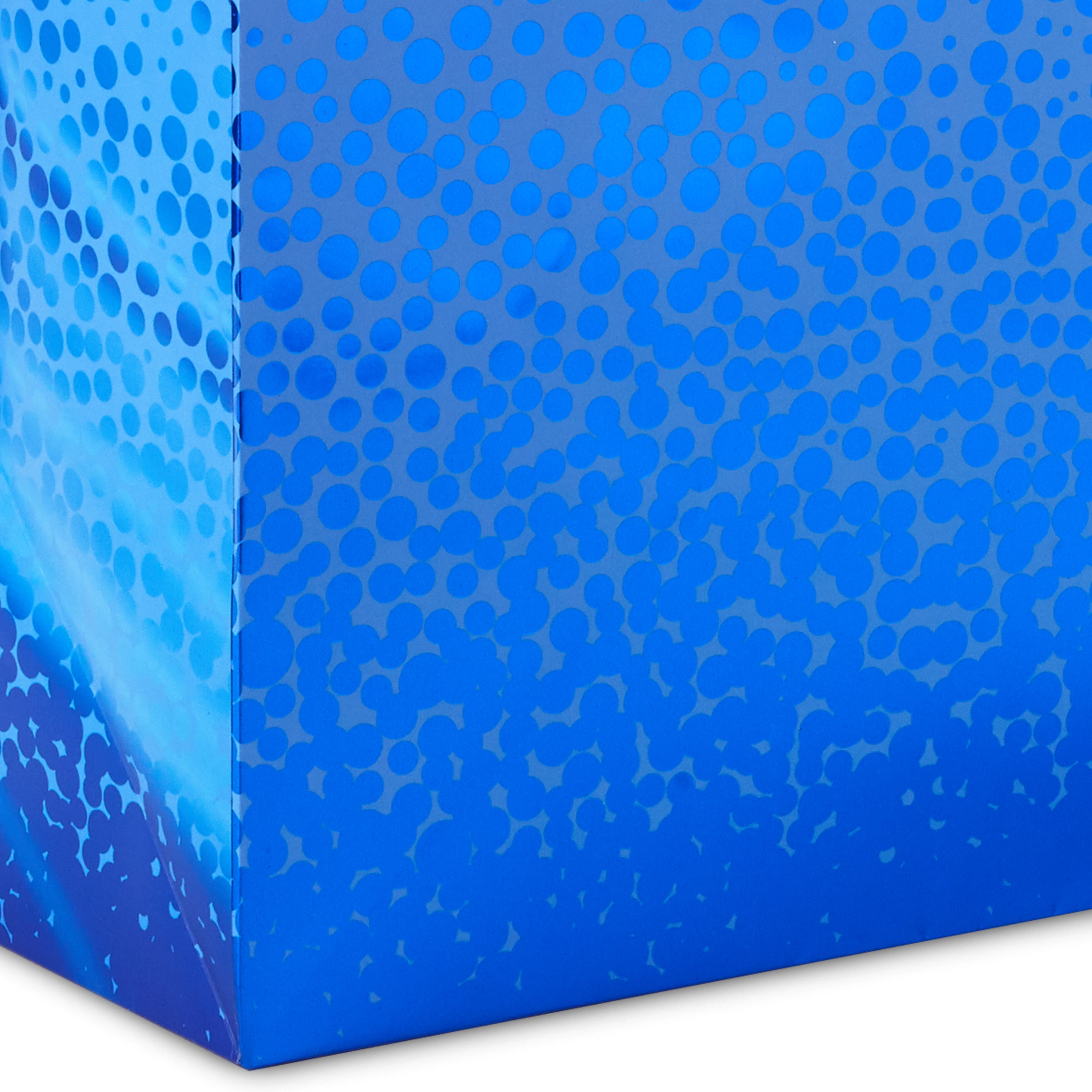 Hallmark Jumbo Gift Bag (Blue with Cascading Blue Foil Dots)