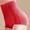 Red, variant on HUPOM Women Underwear Cotton Underwear High Waist Casual Tie Comfort Waist Beige 2XL