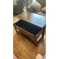 WLIVE Rustic Brown Wooden LiftTop Coffee Table with Hidden Storage, Dining Center Table