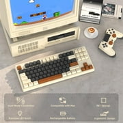 ATTACK SHARK M87 80% Wireless Gaming Keyboard, TKL Mechanical Feeling SA PBT Keyboard Bluetooth 5.0/2.4Ghz