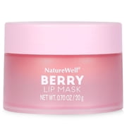 NatureWell Hydrating Lip Masks, Mango, Vanilla & Berry, 0.70 Ounce (Pack of 3)