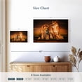 thumbnail image 4 of Elephant Stock Lion Family Wall Art - Horizontal Canvas Wall Art - Hallway Wall Decor - Animal Canvas - Green And Black Decor By Wouter Rikken - 12" x 8", 4 of 8