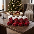 thumbnail image 4 of 2026 Christmas Stockings with Name Tags,Large Personalized Christmas Stocking Deer Santa Non Woven Xmas Stocking,Fireplace Hanging Stockings Boots for Holiday Christmas Decor, 4 of 6
