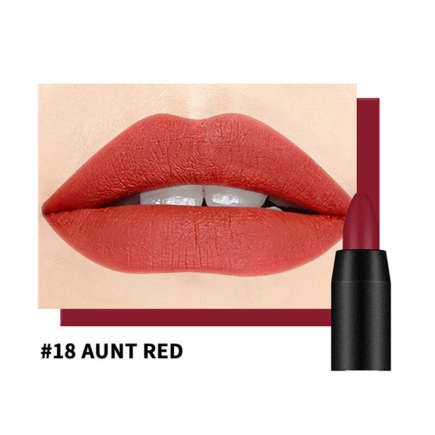 XWSHYW Lápiz Labial Lápiz Labial Mate, 19 Colores, Lápiz Labial Hidratante, Esmalte Labial Giratorio
