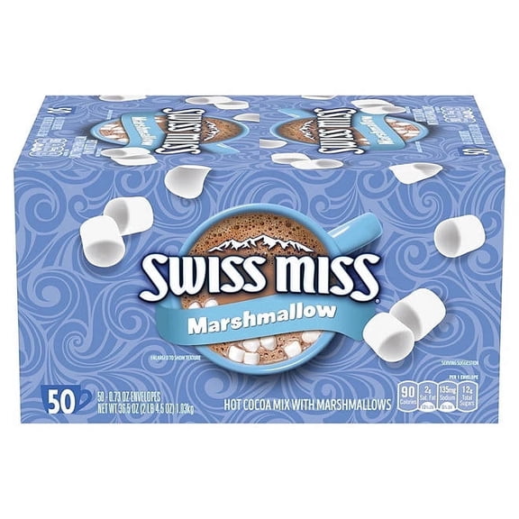 swiss miss marshmallow hot cocoa mix 50 ct