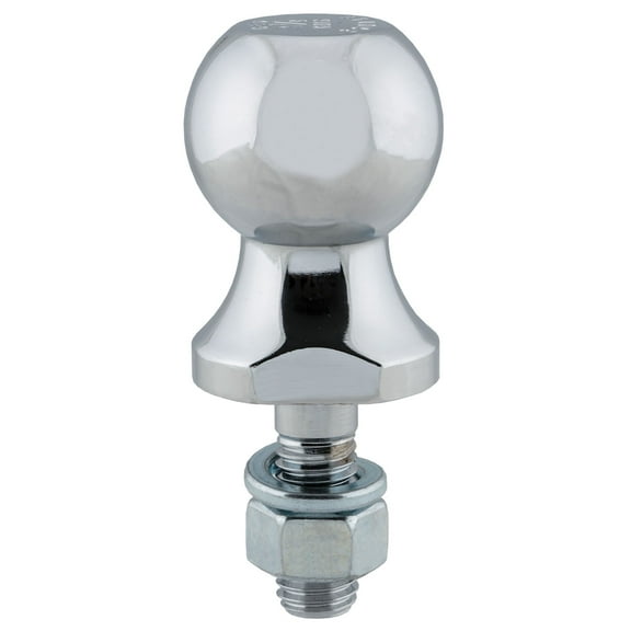 Reese Towpower Trailer Hitch Ball, 1-7/8 in. Diameter, 2,000 lbs. Capacity, 5/8 in. Shank Dia, 1-3/4 in. Shank Length, Chrome