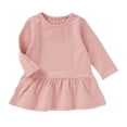 thumbnail image 4 of Girls Long Sleeve Dress Summer Kids Toddler A Line Solid Color T-Shirt Dress for School Casual Girl Clothes 2-3 Years, 4 of 5