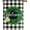 Black, variant on Boxwood Wreath Welcome Spring Flag 28 x 40 Double Sided, Burlap Buffalo Check Plaid Winter House Flags Rustic Farmhouse Spring Winter Yard Garden Decor, Large Welcome Flag