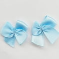 thumbnail image 3 of Nvzi 200pcs Mini Satin Ribbon Bows Flowers 1" x3/4" Appliques DIY Craft Blue Color, 3 of 4