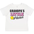 thumbnail image 3 of Inktastic Grandpa's Little Pitcher Softball Girls Toddler T-Shirt, 3 of 5