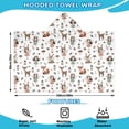 thumbnail image 2 of Forest Fairy Princess Pattern Hooded Bath Towel，60"x35" for Ages 3 To 12 Kids, Quick Dry Lightweight Soft Microfiber Hood Beach Towel Cover Up for Kids, 2 of 7