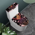 thumbnail image 3 of HELLHERO Bathroom Toilet Lid Cover, Washable and Reusable Polyester Fabric Toilet Protector Cover, U-Shaped Bear, 3 of 8