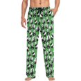 thumbnail image 4 of HPINK-T Cute Panda Green Pajama Pants Mens Lounge Pants Lightweight Men Pajama Bottoms with Drawstring Pockets, 4 of 13