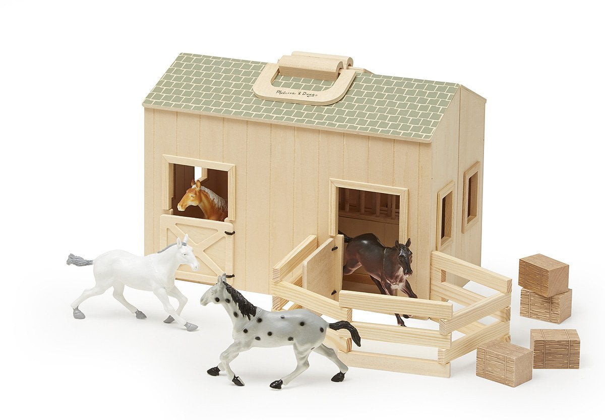 wooden stable toy