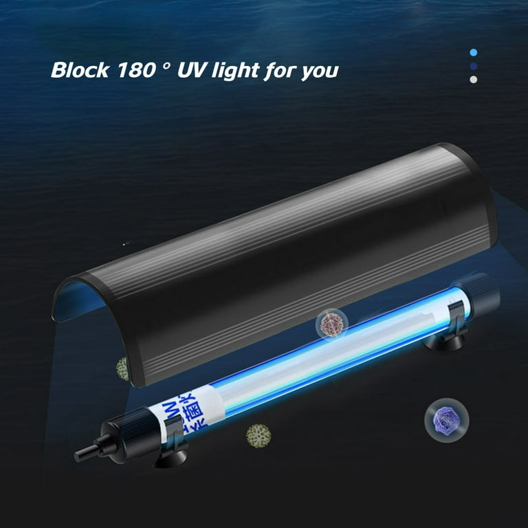 Aquarium UV Sterilizer Light Submersible Water Clean Lamp for Pond