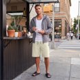 thumbnail image 4 of Boyscolos Athletic Shorts for Men Quick Dry Drawstring Breathable Biker Short Workout Summer Gym Pants with Zipper Pockets Khaki L, 4 of 7