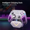 thumbnail image 5 of EasySMX D10 Wireless Gaming Controller – TMR Joysticks, Dual-Mode Triggers, Mechanical Keys, 1000Hz Polling, RGB – Bluetooth Gamepad for PC/Switch/Switch 2/iOS/Android TV with Charging Dock, 5 of 9