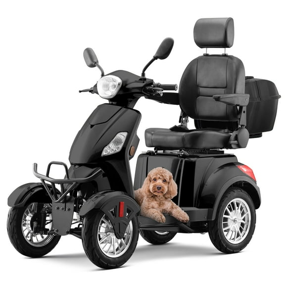 Tcdjtc 4 Wheel Mobility Scooters for Seniors, Adult Scooter with 800W Motor, Motorized Scooter for Adults, Heavy Duty Electric Scooter with 500 lb Capacity, 31 Miles Long Range, Instructions Included