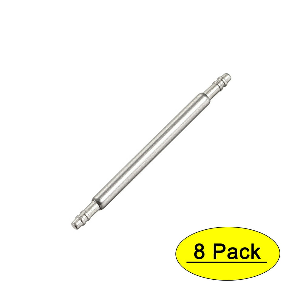 Spring Bar Pins 19mm x 1.5mm Double Fringe Stainless Steel Watch Band Pins Replacement Watch Lug